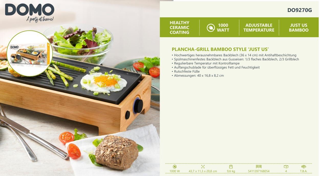 Komplettküchen: DO9270G Tischgrill – Neu und originalverpackt aus Wängi von SPCSHOP 7