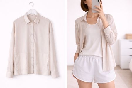 Marc Cain Sport Bluse, Gr. N2, Cremeweiss