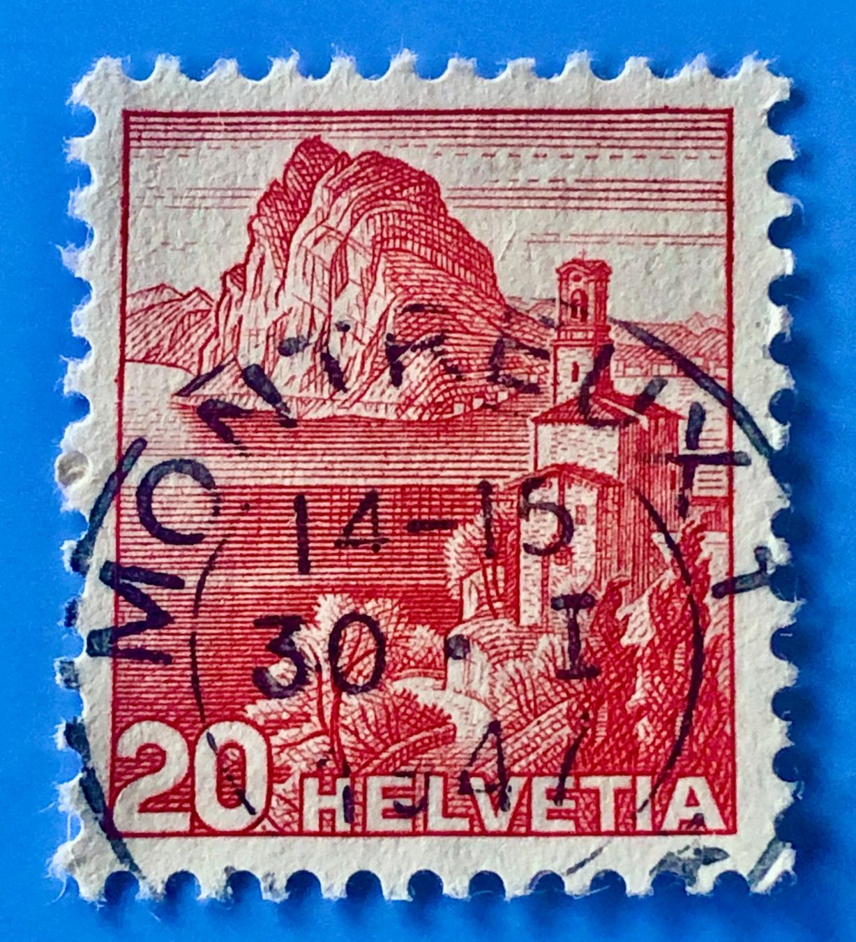 Tutti i francobolli: Nr.215 Landschaftsbilder Stempel   – Usato da Aarau venduto da Billa007