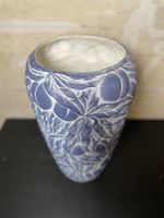 Dekorative Designer blaue Keramik Vase H ca. 52cm ⌀ ca. 21cm