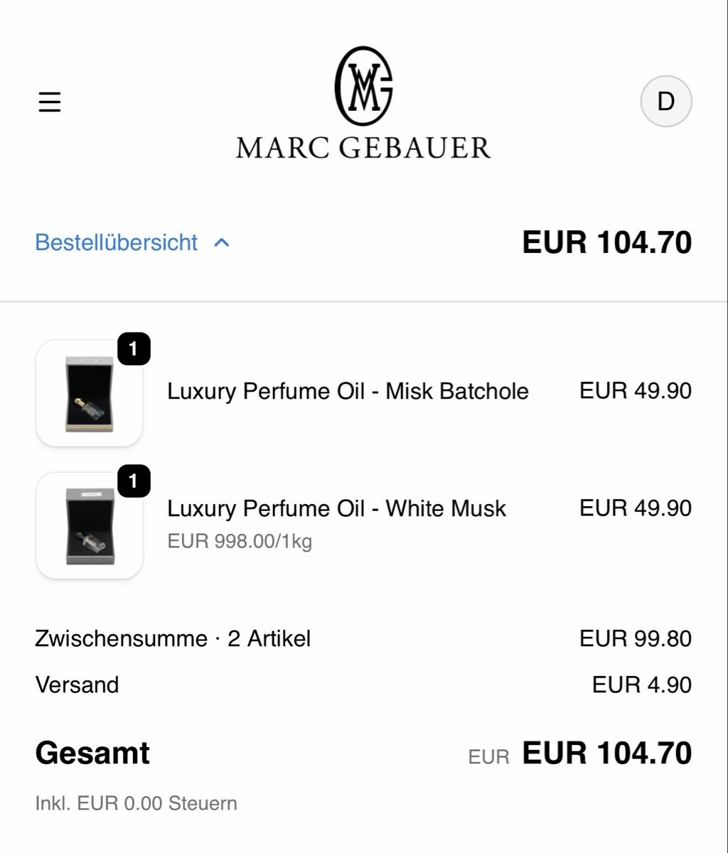 Parfum & Eau de Toilette: Ajwaa Perfumes Musk Patchouli, 12 ml Parfumöl – Gebraucht aus Fislisbach von dbe_fsw5 2