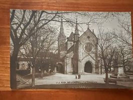 Postkarte Neuenburg mit Collegiale 1917  (P566)