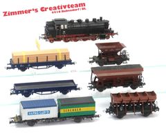 Märklin DB Dampflok BR 86 + 5 Güterwagen, WS, H0