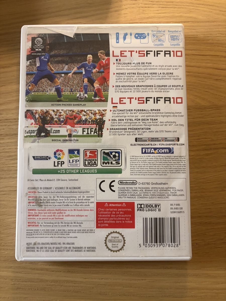 Nintendo Giochi: FIFA 10 - Nintendo Wii – Usato da Pully venduto da FunkyGames 1
