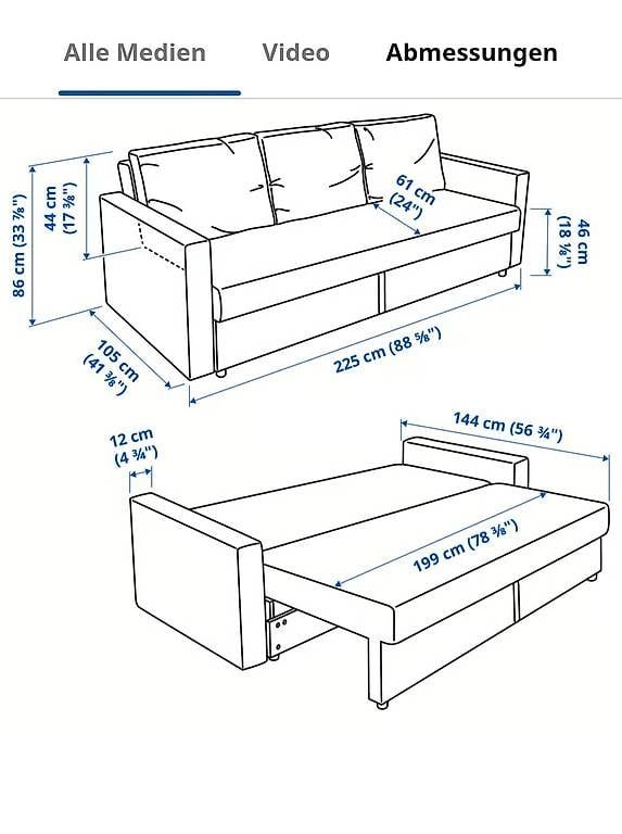 Ikea Divani: Sofa / Bettsofa – Usato da Bern venduto da jul_s2xq 2