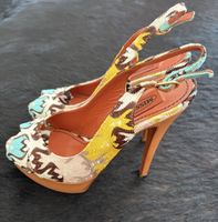 Missoni Slingpumps Leder Textil multicolor Groesse 37.5