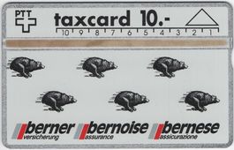 10 CHF Berner Versicherung - seltene Kunden Taxcard