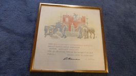 Basel,Baugeschäft Straumann-Hipp,Litho,Künstl.Otto Plattner