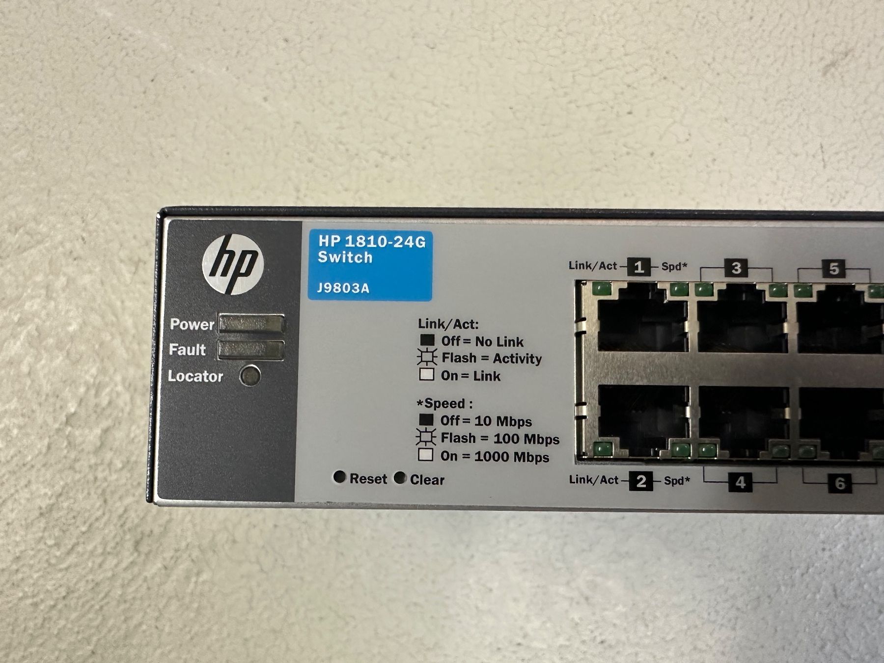 Hub & Switch: HP 1810-24G Switch J9803A gebraucht – Usato da Frauenfeld venduto da locito09 1