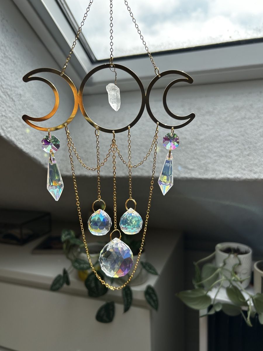 Tutte le decorazioni: Suncatcher Kristall Mond Deko Gold – Nuovo (secondo la descrizione) da Obfelden venduto da JackyRot