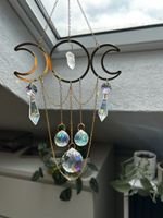 Suncatcher Kristall Mond Deko Gold