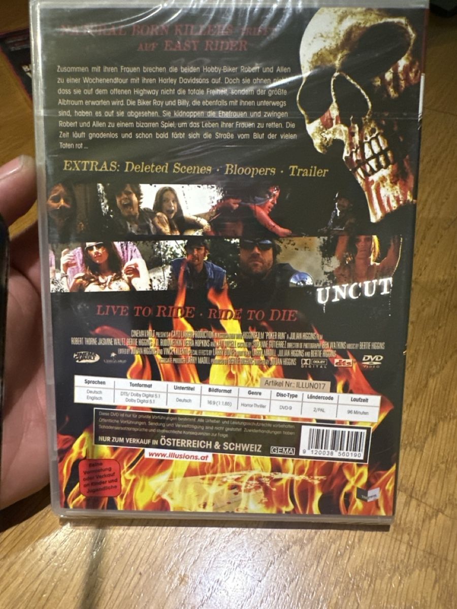 Tous les DVDs: Poker Run DVD, Uncut, Horror, DVD – Neuf avec emballage d'origine à Benken ZH par Audi-erich 1
