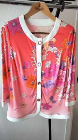 Liola Seidenbluse, Made in Italy, Gr. 40 Top Zustand!