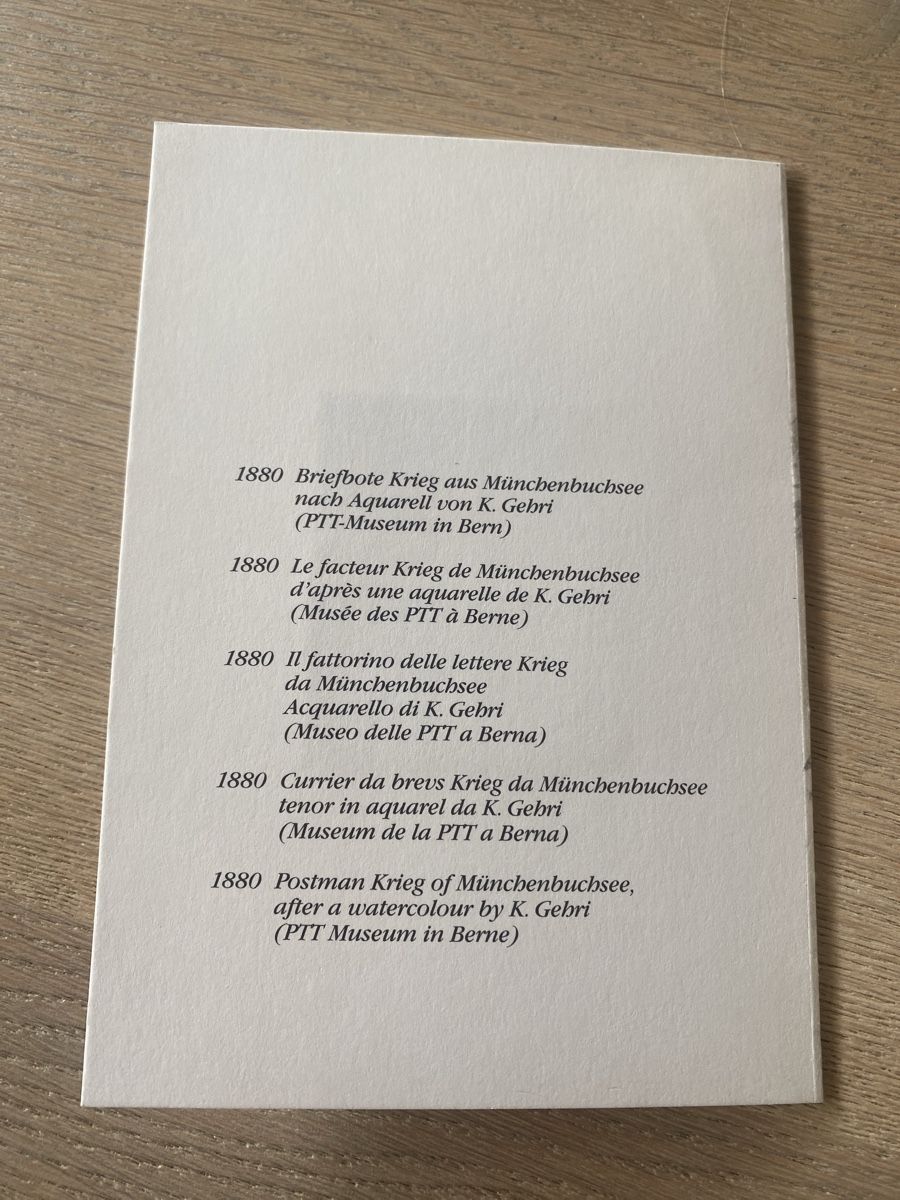 Alle Briefmarken: Grusskarte PTT  mit 4 gestempelten Briefmarken – Gebraucht aus Embrach von bea_8424 3