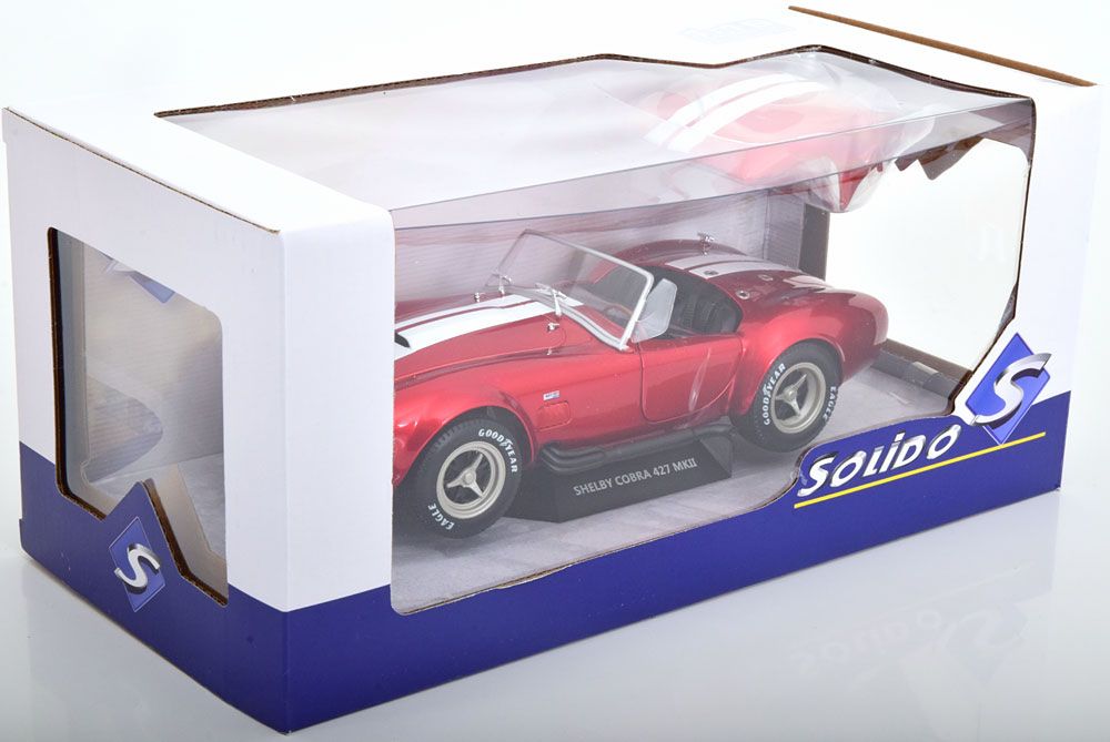 Ford Modellautos: SHELBY COBRA 427 MK2 1965 ROT METALLIC HARDTOP 1:18 SOLIDO – Neu und originalverpackt aus Suhr von Moebelsiralfred 4