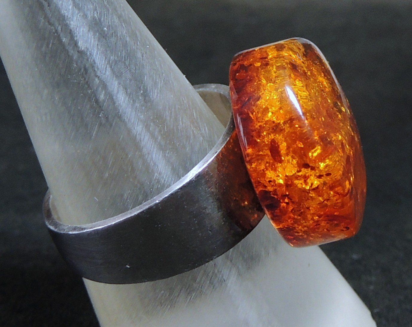 Ringe: Bernstein Silber 925 Fingerring Gr. 57 – Gebraucht aus Waldenburg von schaller707 2