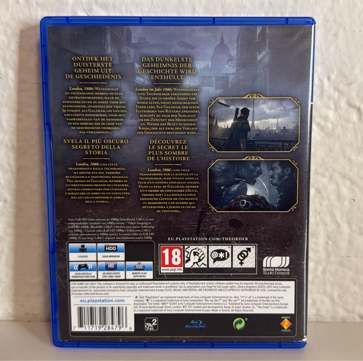 Sony Giochi: The Order 1886 game for PS4/PS5 – Usato da Ehrendingen venduto da bubulence 1