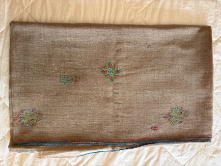 Sciarpa 100% Pashmina Cashmere del Kashmir - Ricamo a mano