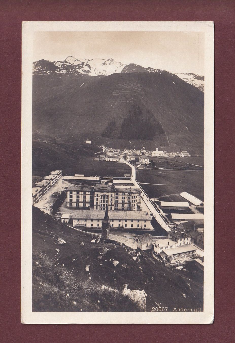 Ansichtskarten: ANDERMATT - Teilansicht – Gebraucht aus Pully von nicecards