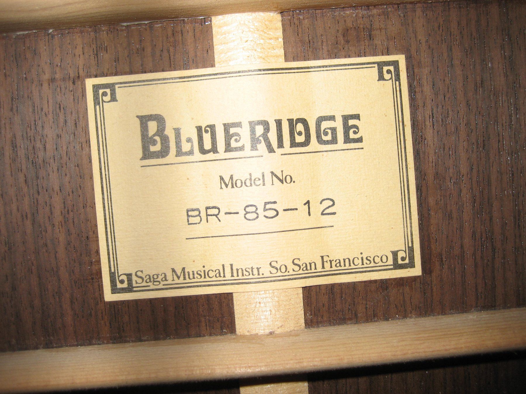 Strumenti musicali: Blueridge BR-85 12 strings – Usato da Cadenazzo venduto da Clarico 4