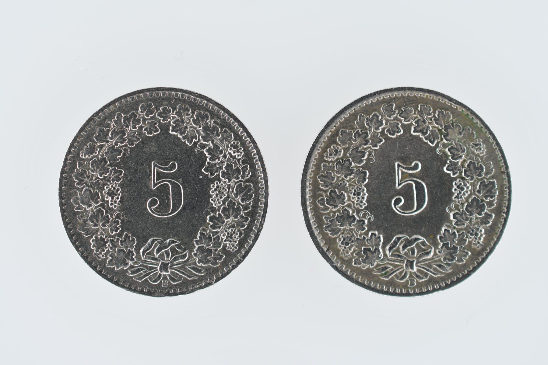 Tutti le monete: 5 Rappen 1943 und 1963 – Usato da Dürnten venduto da puumies