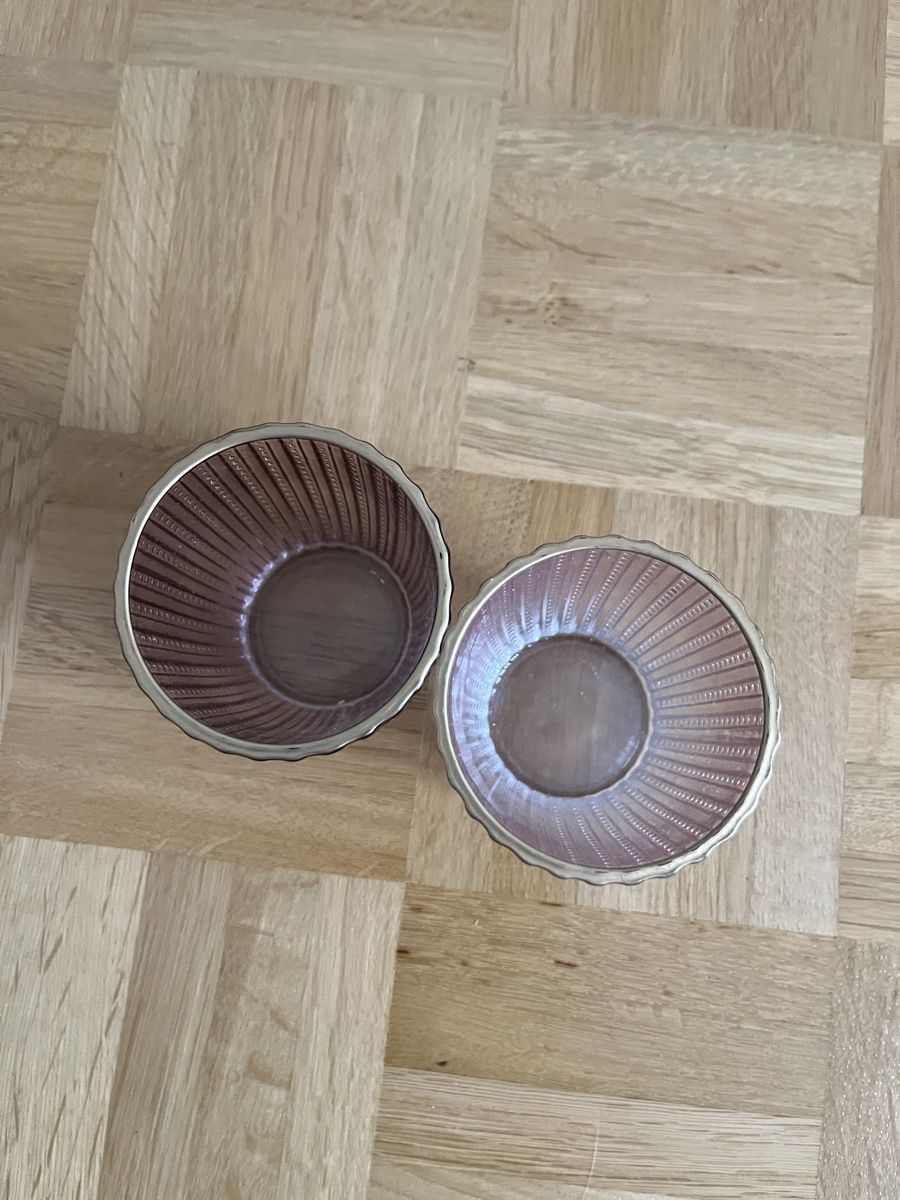Portacandele: 2er Set lila Windlichter – Usato da Kilchberg ZH venduto da celinaemi 1