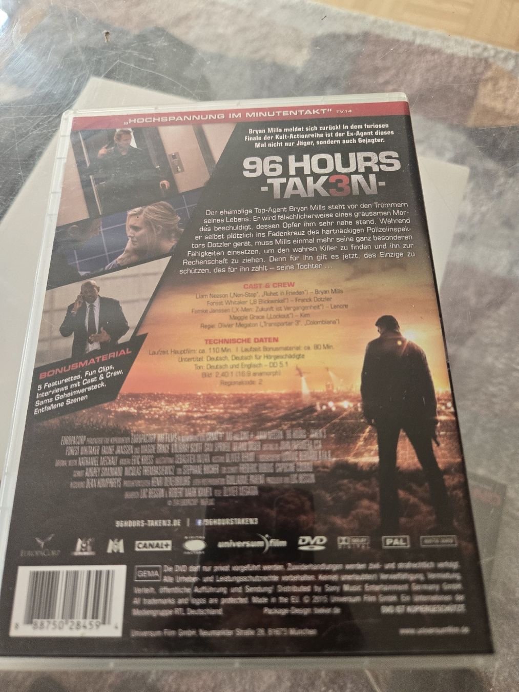 Tutti i DVDs: 96 Hours Taken DVD – Usato da Bussigny venduto da Kfdlt 1
