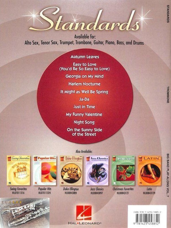 Strumenti musicali: HAL LEONARD 10 Jazz Standards Trombone PlayAlong CD – Nuovo e nell'imballaggio originale da Rotkreuz venduto da CLASAX 1