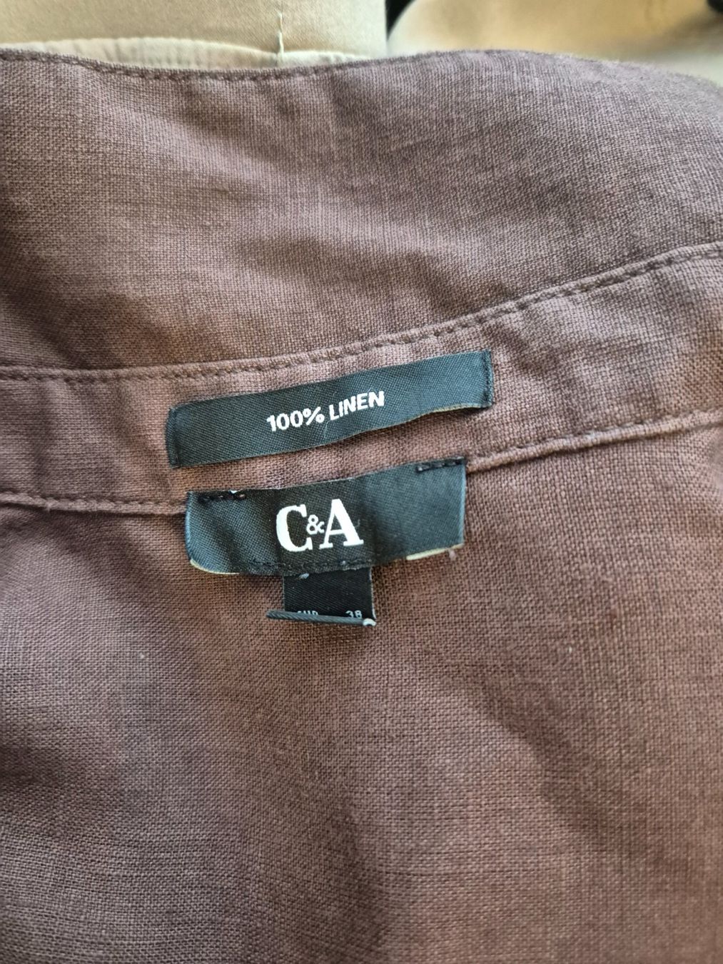 C&A Blusen: 100% Leinen Hemd braun – Gebraucht aus Kloten von gupnik 2