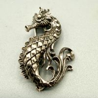 Brosche Seepferd Silber 935