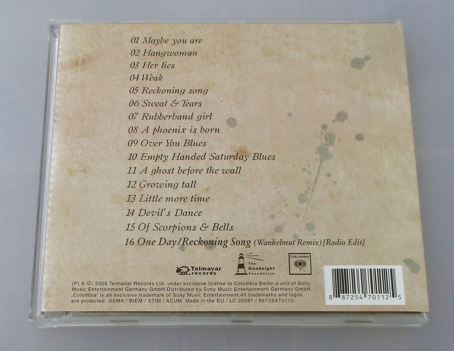 CDs: ASAF AVIDAN - The Reckoning – Gebraucht aus Wattwil von Muriel11 1