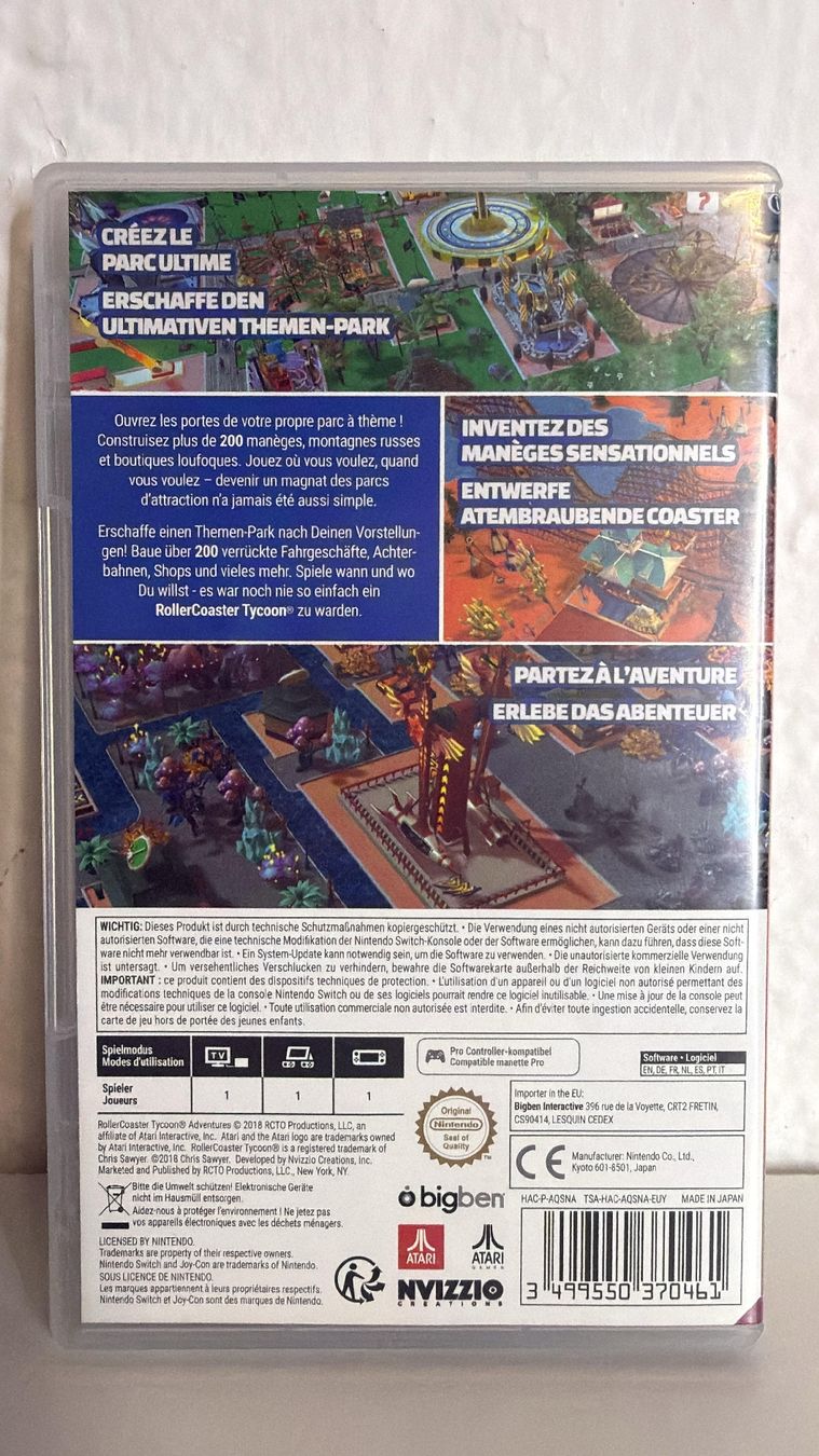 Giochi: Nintendo Switch Spiel RollerCoaster Tycoon Adventures  – Usato da Ehrendingen venduto da lax21 1