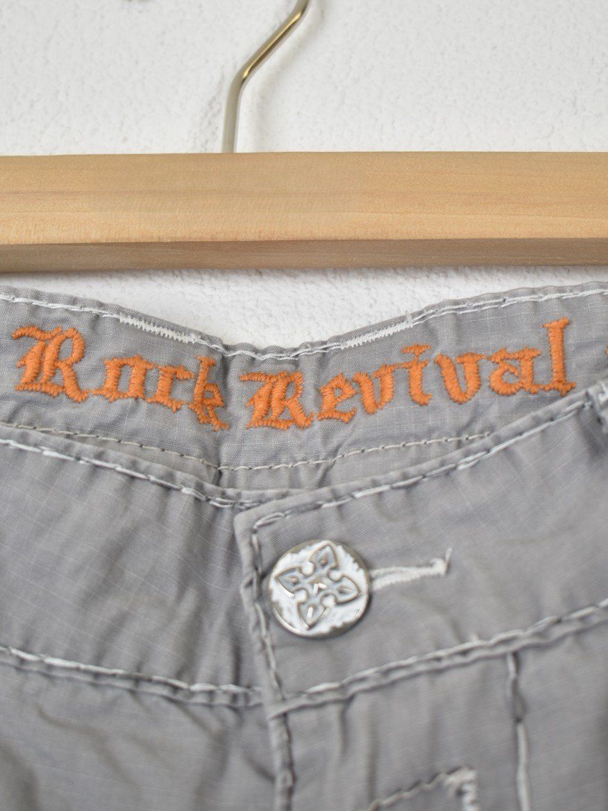 Hosen: Rock Revival Cargo Shorts Gr.38/23, grau – Gebraucht aus Nürensdorf von 2ND_STORY 6