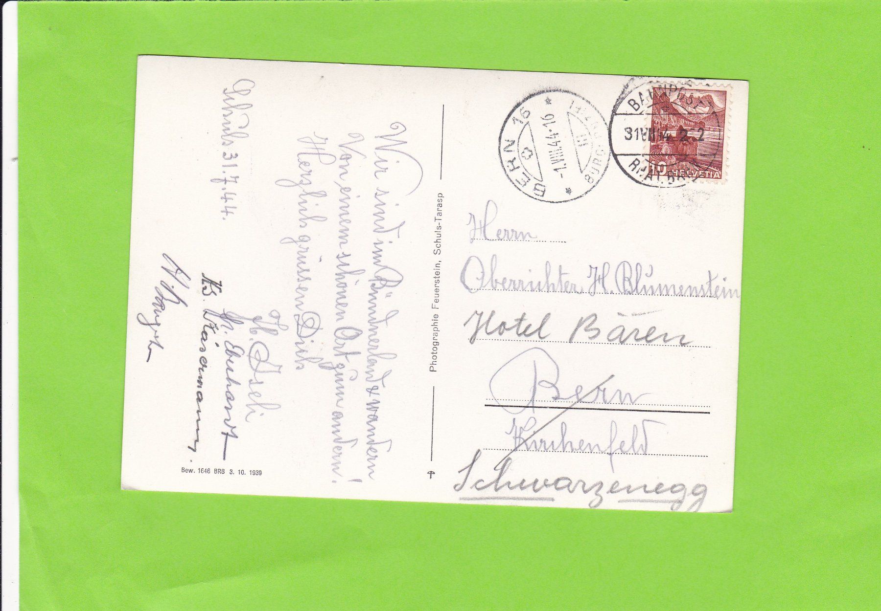 Cartes postales: Schloss Tarasp – D'occasion à St. Peterzell par neckertal 1