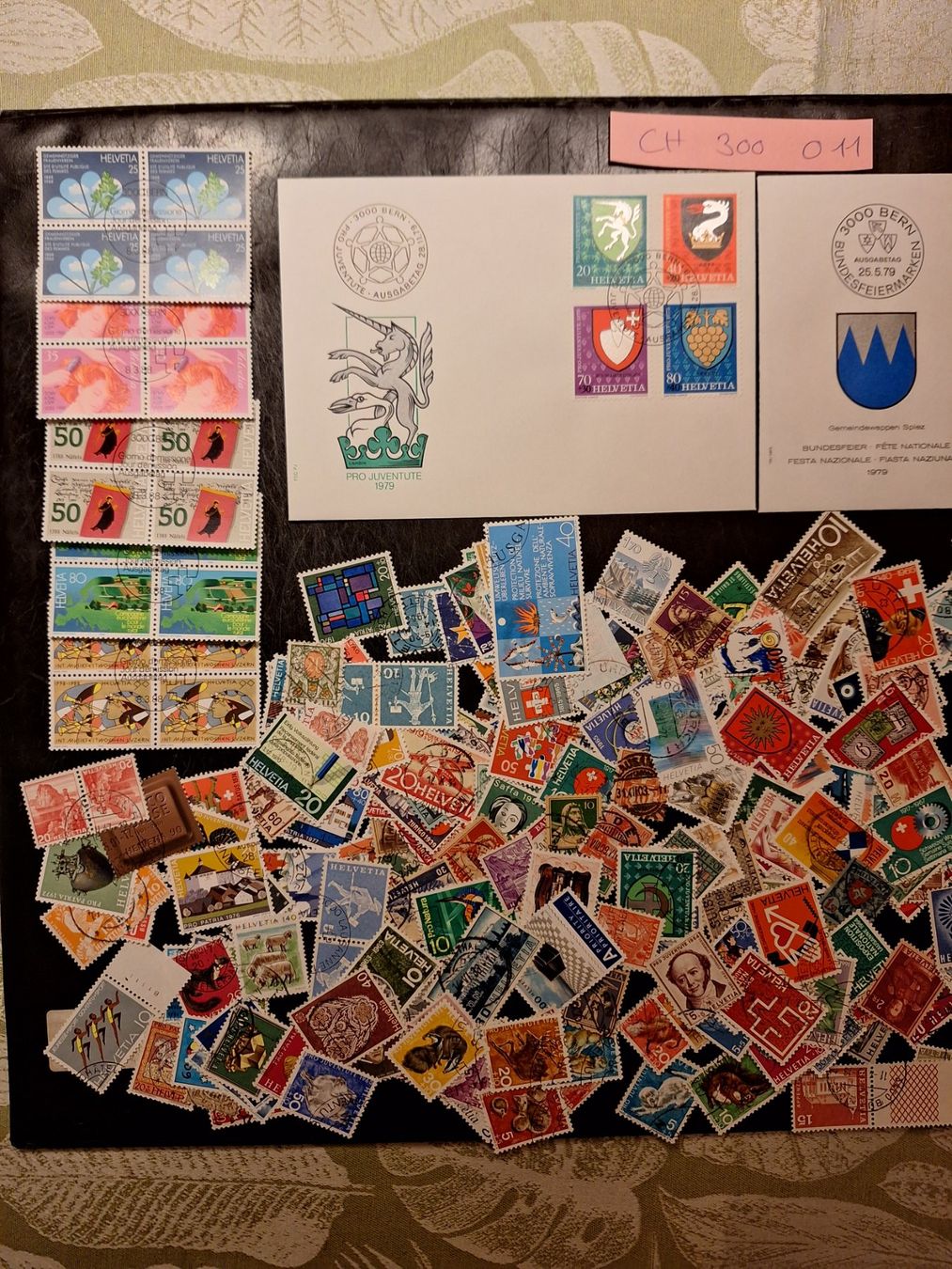 Alle Briefmarken: CH: 300 verschiedene gestempelte (011) – Gebraucht aus Genolier von Antoine30 1