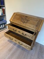 Antiker Holz Sekretär Schnitzereien Kunst