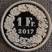 1 Franken 2017 stgl. / aus Münzsatz