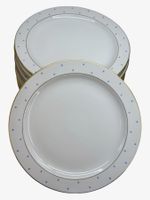 11 Assiettes plates anciennes en porcelaine Langenthal 1942