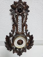 Wetterstation Gysi und Co Aarau Holz geschnitzt antik