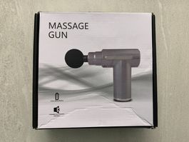 Massagepistole mit 4 Aufsätzen, 6 Stufen, Akku, 30W