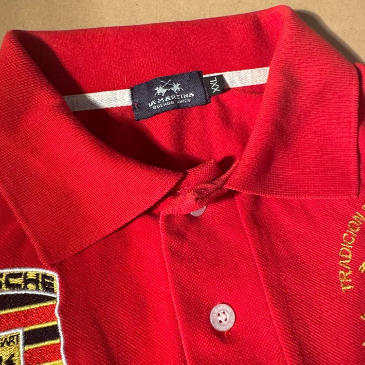 Ralph Lauren Magliette Polo: La Martina Porsche red polo (Ralph Lauren Poloshirt retro) – Usato da Rheinfelden venduto da sourced_limited 2