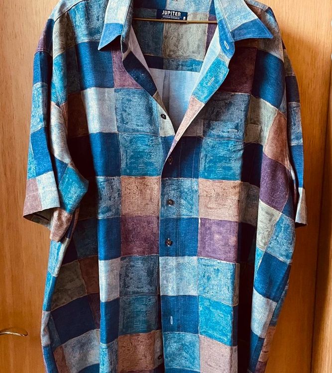 Damen Hemd Kariert Langärmlig - Vintage Boyfriend Style Mit Brusttasche