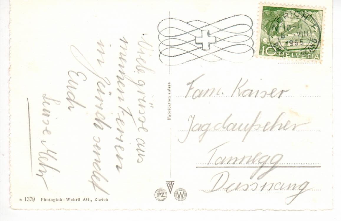 Cartoline postali: Zürich - Limmatquai 1955 – Usato da Wolhusen venduto da Curver9 1