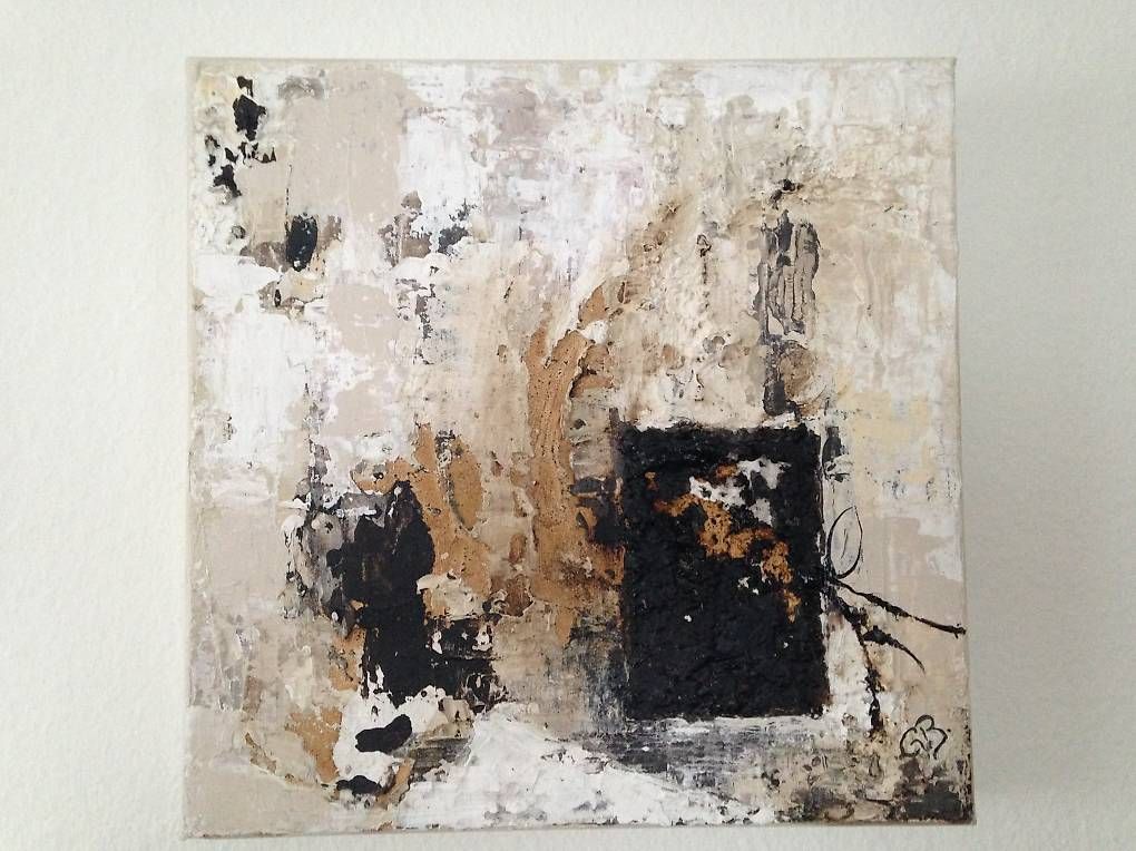 Dipinti: Bild "Idea marrone 2" (Mischtechnik) 30x30 cm – Usato da Bassersdorf venduto da ella98