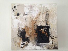 Bild "Idea marrone 2" (Mischtechnik) 30x30 cm