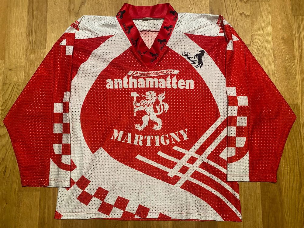 Maillot D'entraînement Vintage Blacky Suisse 1990/91 - Homme Taille M Blanc