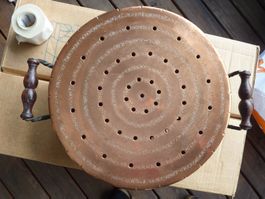 KUPFERRECHAUD 26 CM MIT KERZENSCHALE UND DECKEL. ALLA MONDA