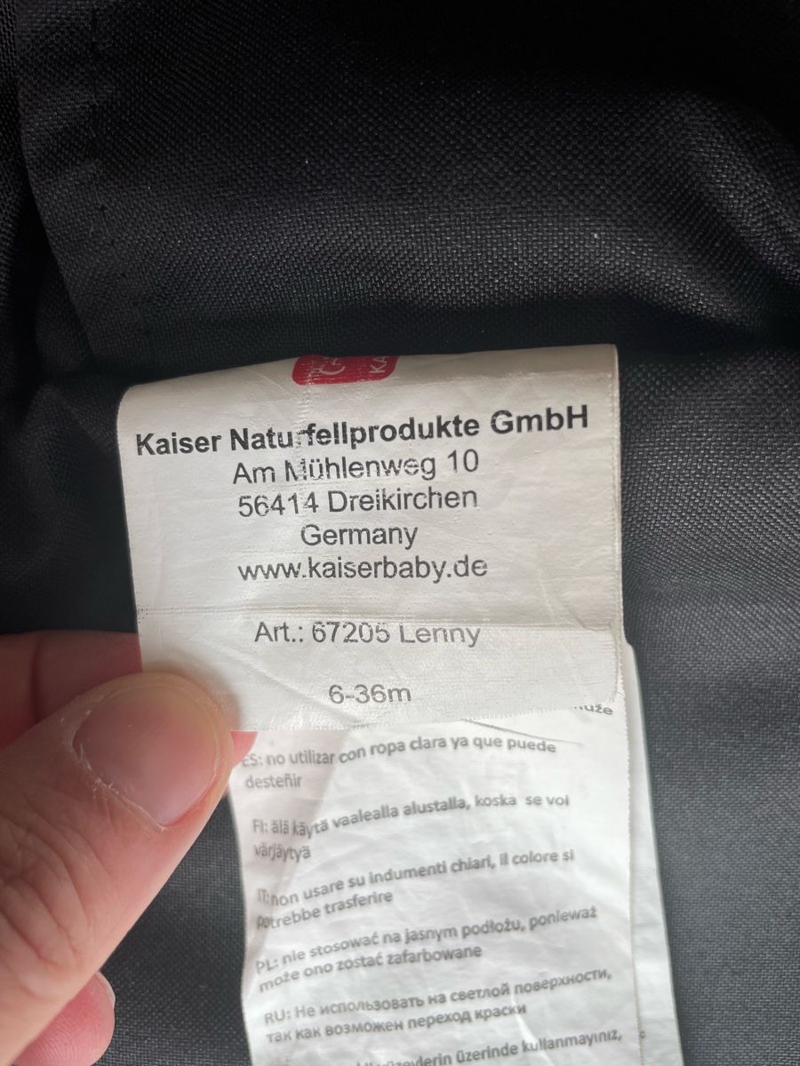 Kaiser Sacchi a pelo: Fusssack Lammfell Kaiser Lenny 6-36 Monate – Difettoso da Basel venduto da V3ra 3