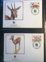 WWF 1993 Burkina Faso Satz Rotstirngazelle Ersttagsbriefe