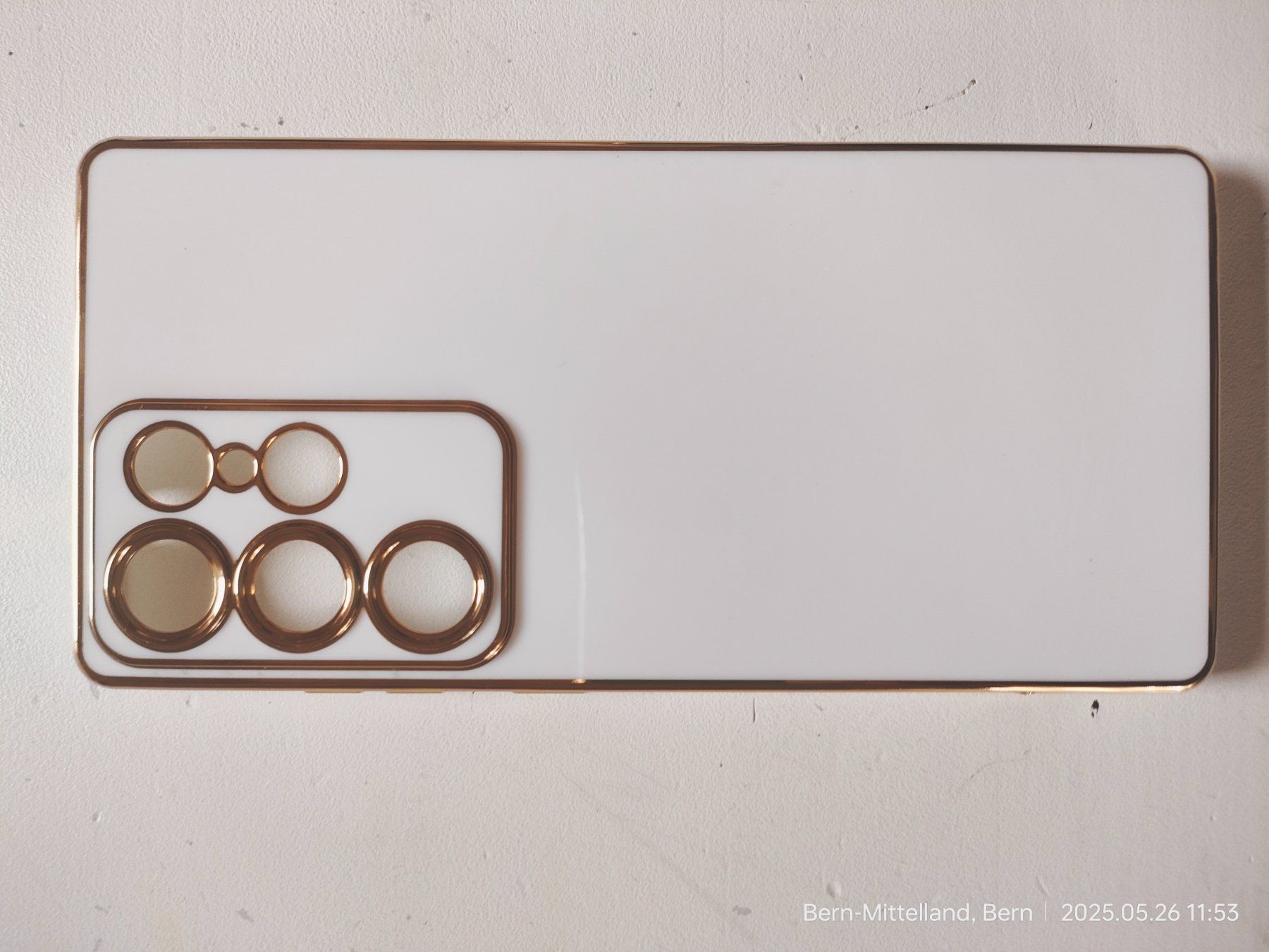 Samsung Cover & Protezioni schermo: Samsung Galaxy S25 Ultra Electroplating Case, White/Gold – Nuovo e nell'imballaggio originale da Bern venduto da dgmc 3